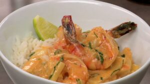 Shrimp With Coconut Rice